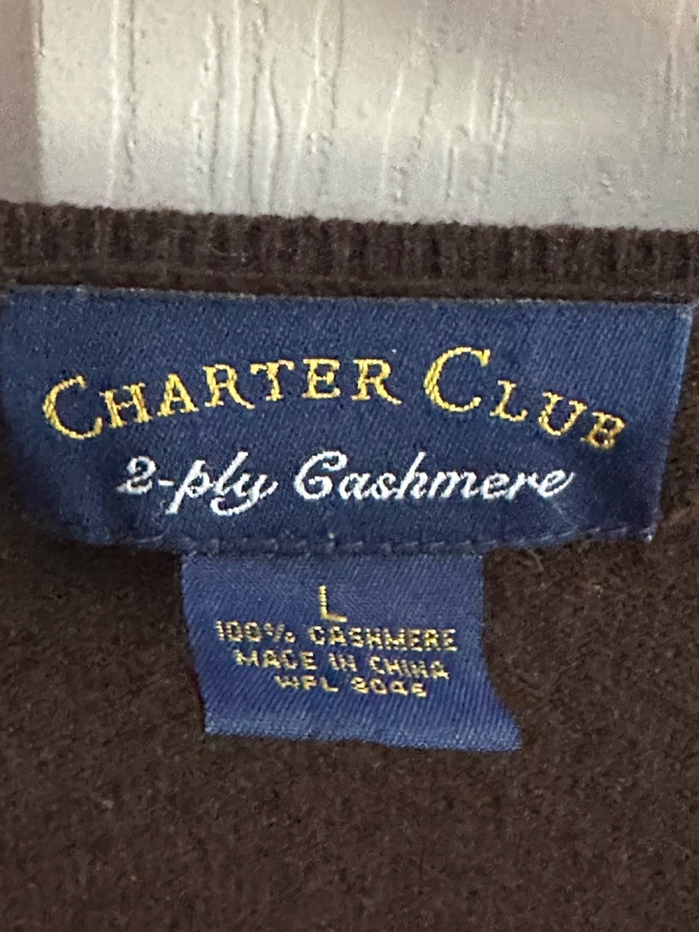 Charter Club 100% Cashmere Dark Brown Cardigan Quiet Luxury Minimalist Large - Picture 5 of 5